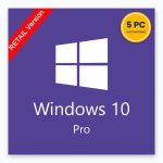 Windows 10 Professional Retail 5 PC Activation Key – product artwork