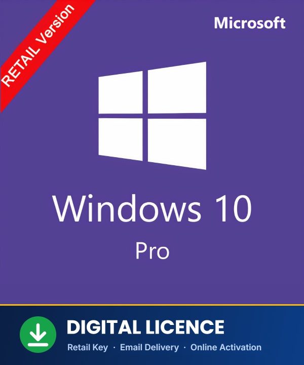 Windows 10 Professional retail digital licence key