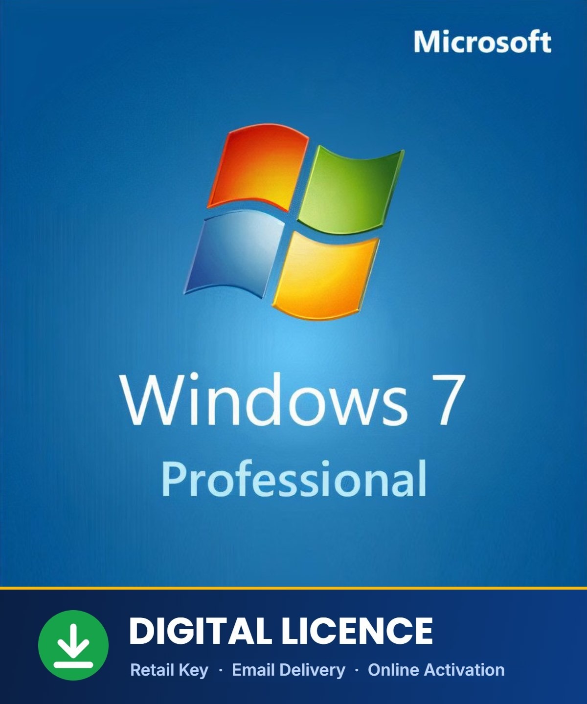 Windows 7 Professional digital licence key